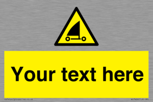 Custom Warning sand yachting